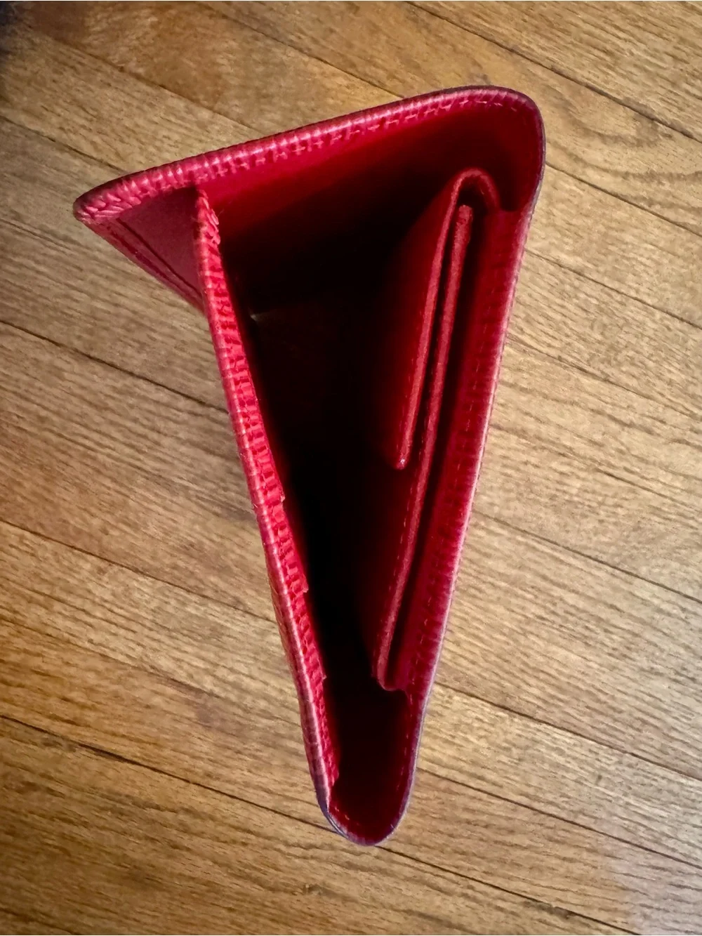Louis Vuitton Red Textured Epi Leather Long Wallet